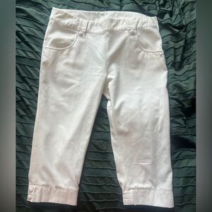 Oakley Casual White Capri Pants 10
